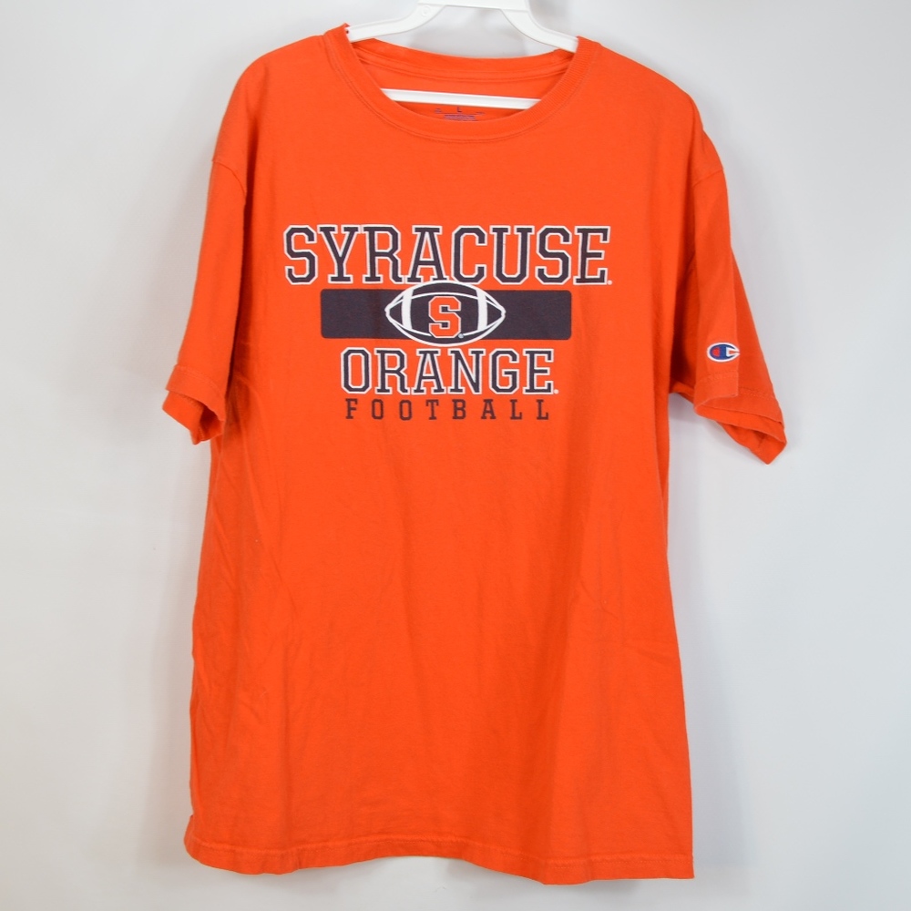Champion Mens Large Syracuse Football T Shirt